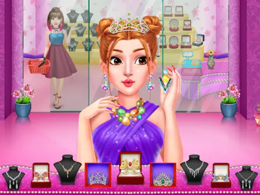 Rich Shopping Mall Girl Games android App screenshot 1